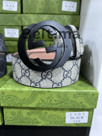 Ceinture Gucci en toile beige (BLT GG H005)