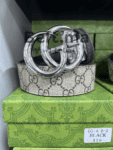 Ceinture Gucci en toile gris (BLT GG H0011)