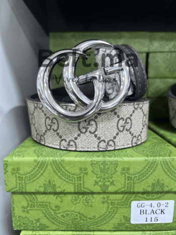Ceinture Gucci en toile gris (BLT GG H0011)